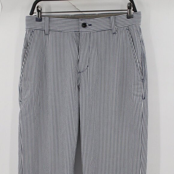 Malbon Golf x Nike Pant Mens 30 Dri-FIT UV Chino Striped Straight Leg Mid Rise - Picture 2 of 15